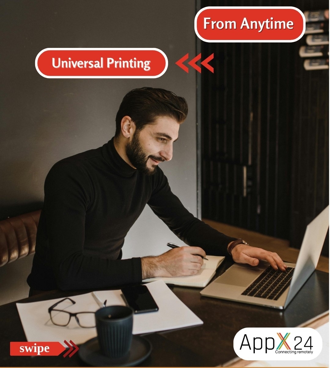 AppX24 universal printing from anytime carousel post